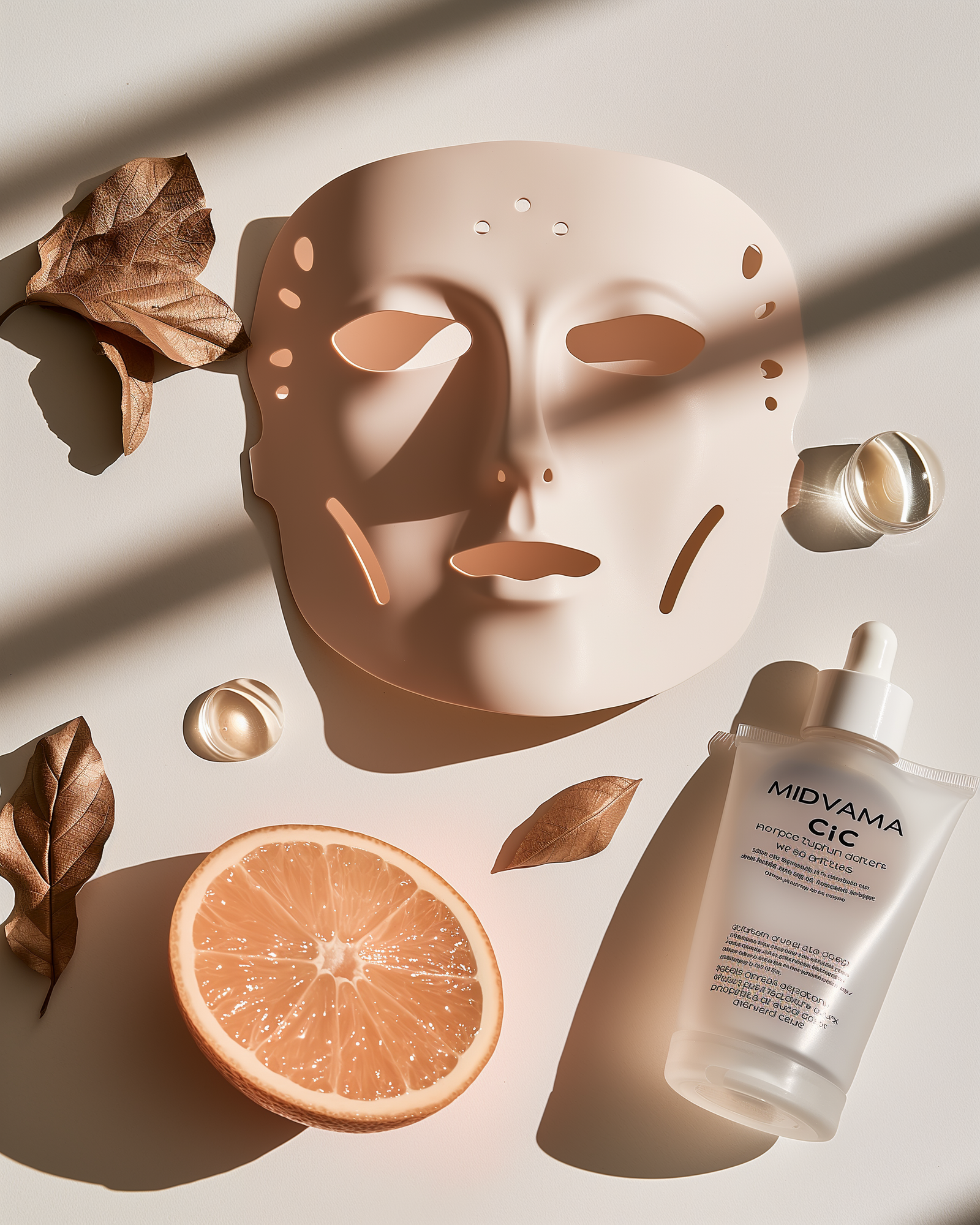 LED mask with vitamin c serum and retinol